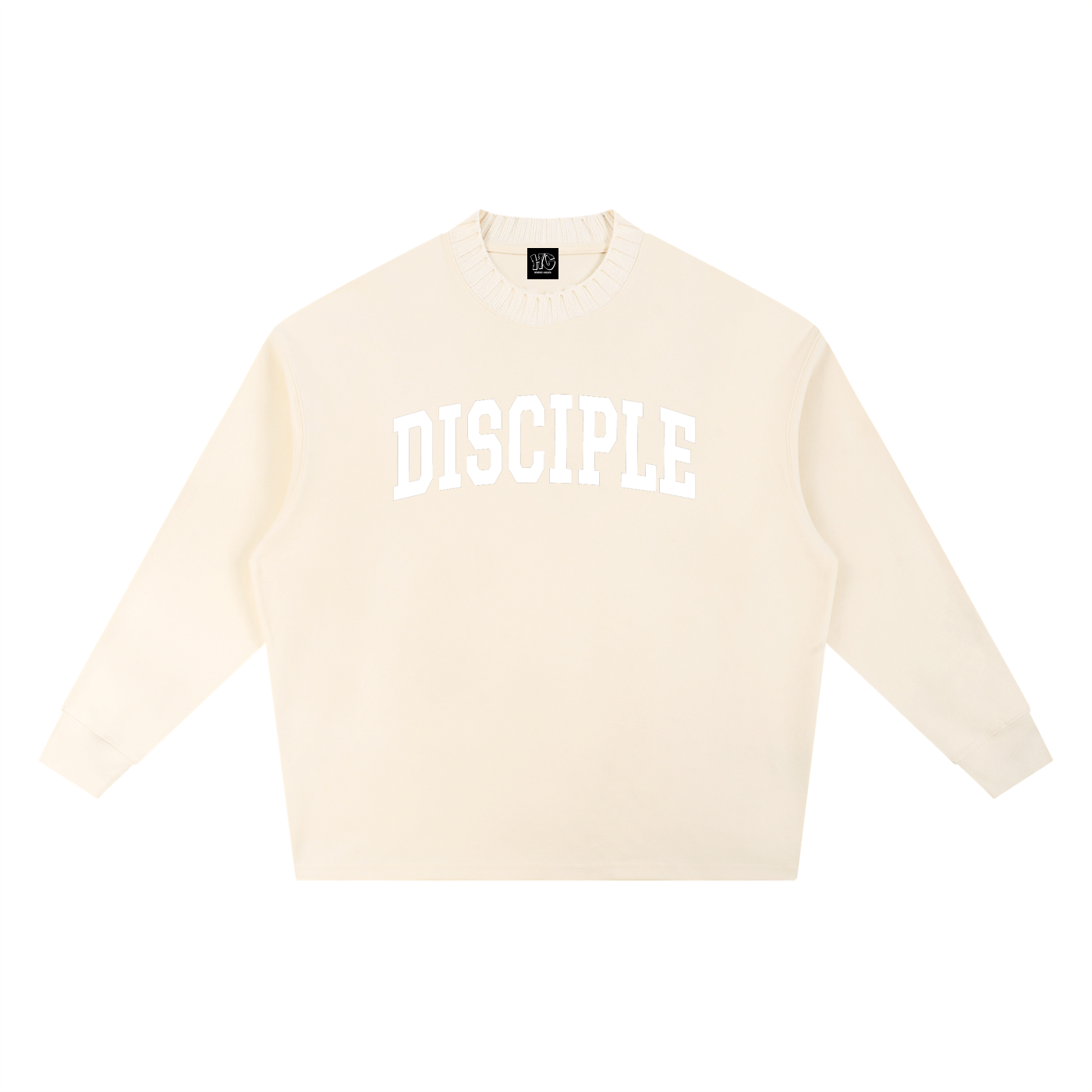 “Disciple” Oversized Knit Crewneck (Black or Apricot)– Heaven’s Garden Edition