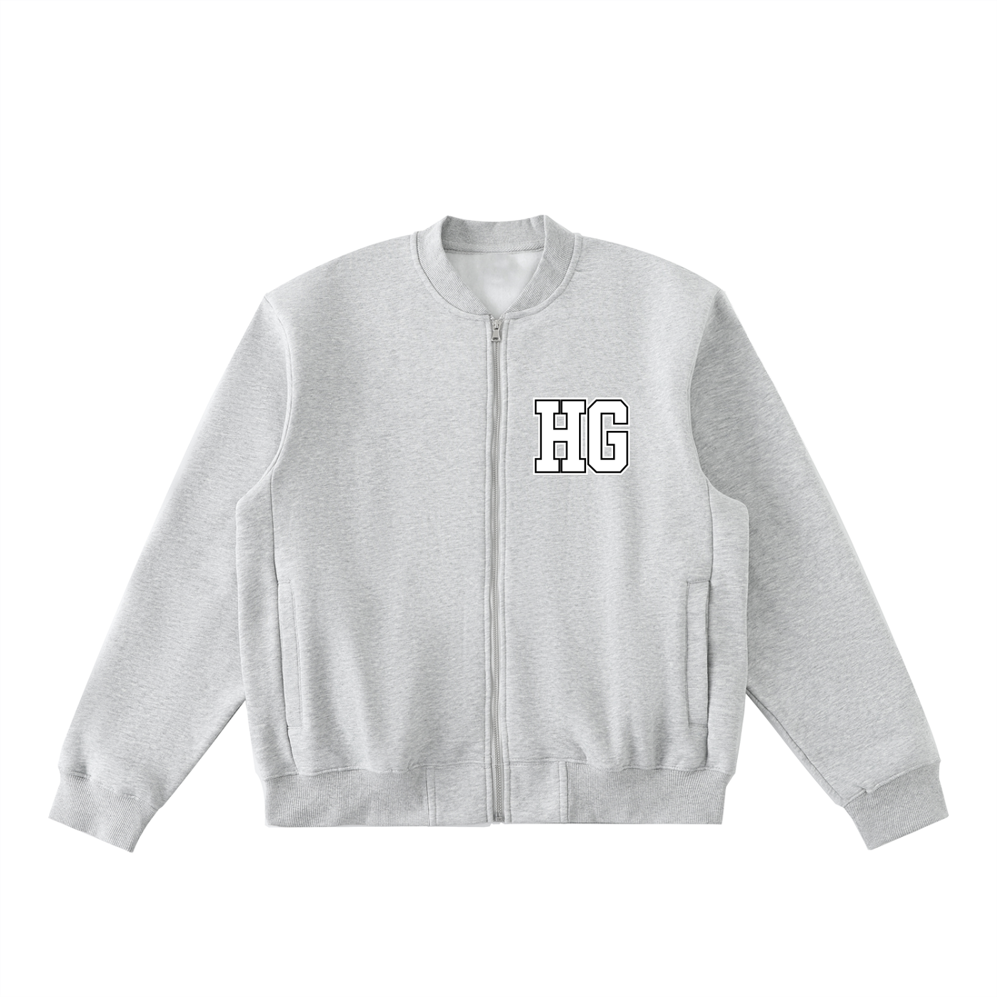 Heavens Garden Fleece Zip-Up Varsity Jacket – “Come As You Are”