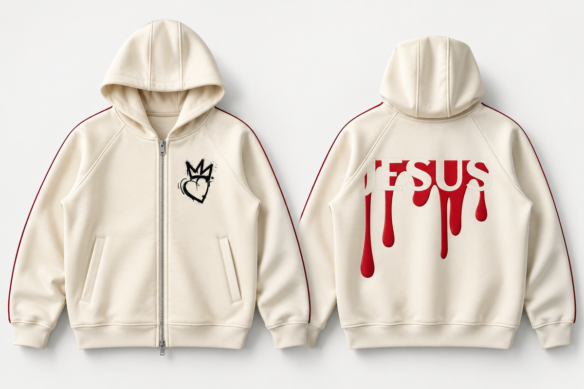 Blood of Jesus Zip-Up Hoodie