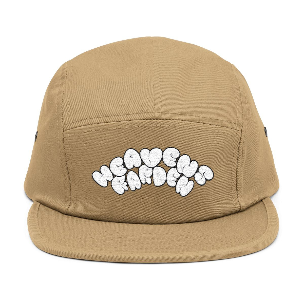 Embroidered Heaven's Garden “Bubble Logo” 5-Panel Unisex Hat – Kingdom Classic