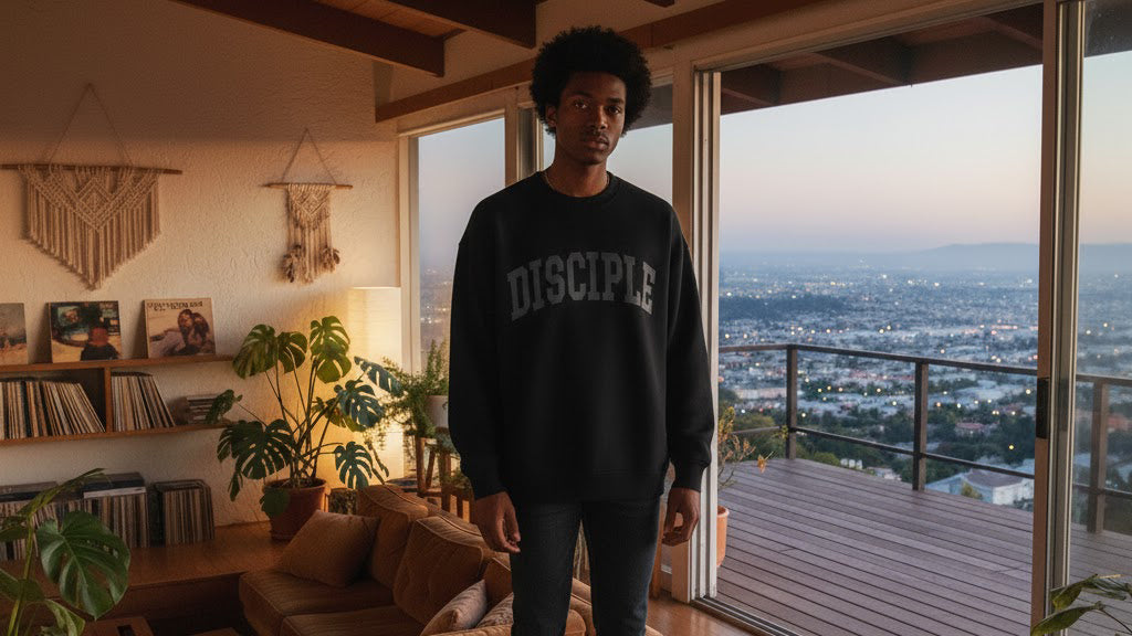 “Disciple” Monochrome Oversized Knit Crewneck (Special Edition)