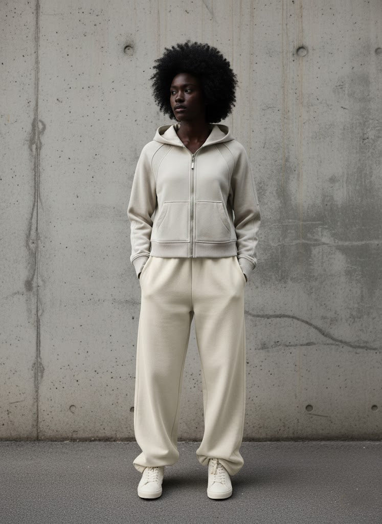 “Trust God With Your Life” Cropped Zip-Through Hoodie