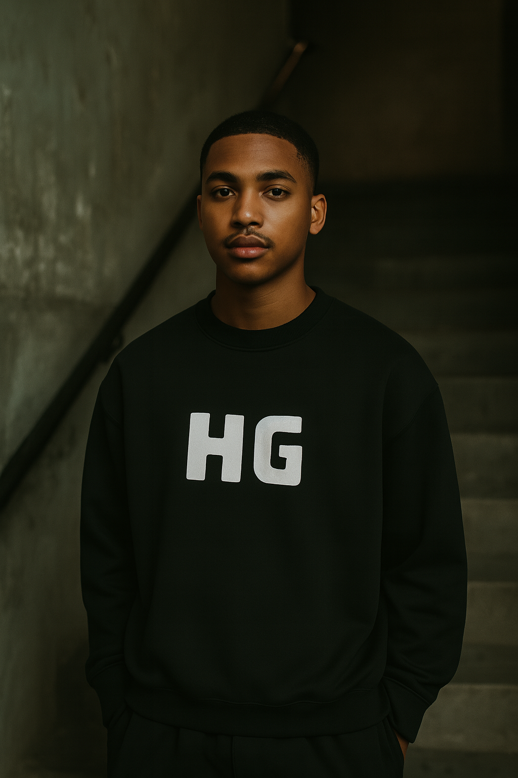 Heaven's Garden Unisex Embroidered “HG Bold Block” Crewneck Sweatshirt