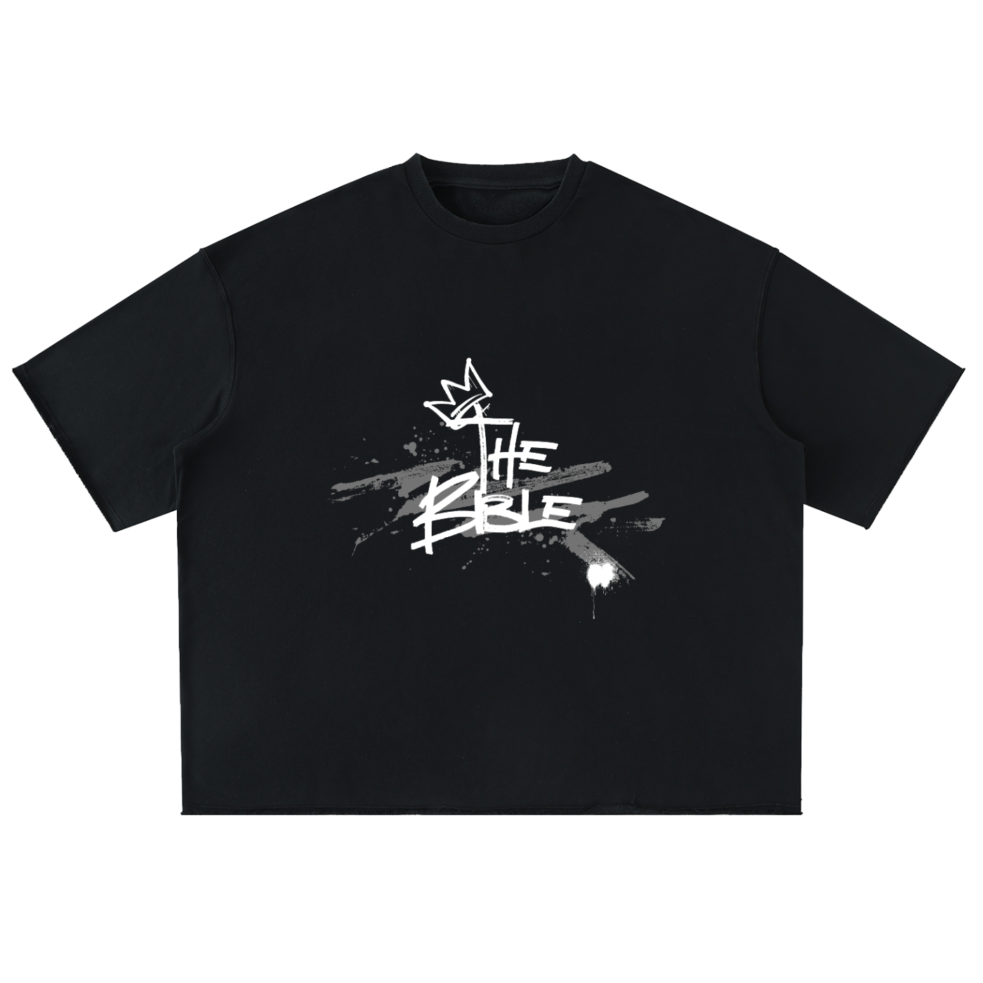 Crown Scripture Washed Rolled Hem Tee – New Testament Edition