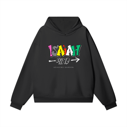 “Isaiah 41:10 ‘Do Not Be Afraid’ Heavyweight Hidden Pocket Fleece Hoodie – Graffiti Faith Edition”
