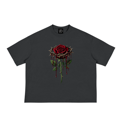 The Rose of Gethsemane – Crown of Thorns Loose Boxy T-Shirt