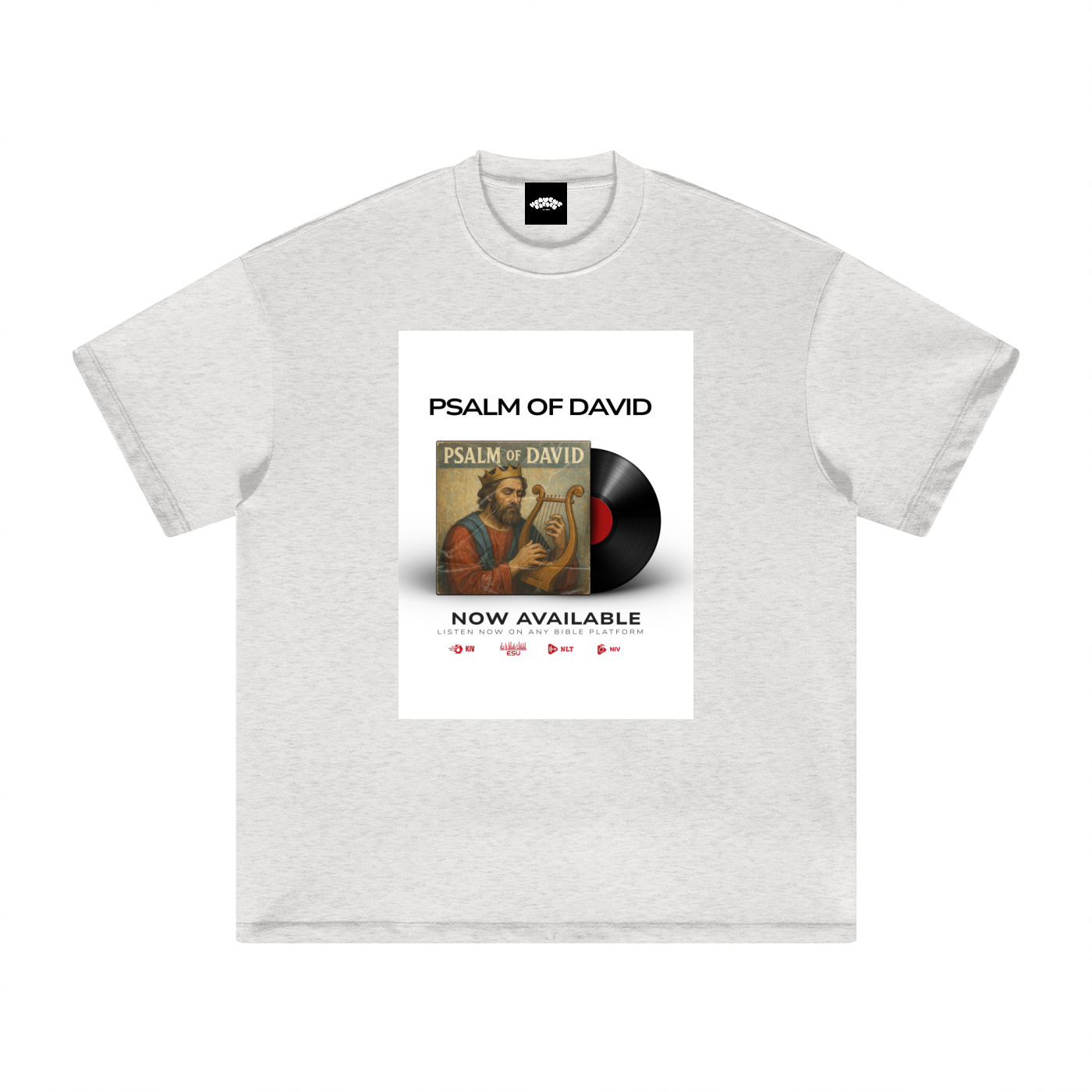 “Psalm of David Heavyweight Vinyl Cover Tee