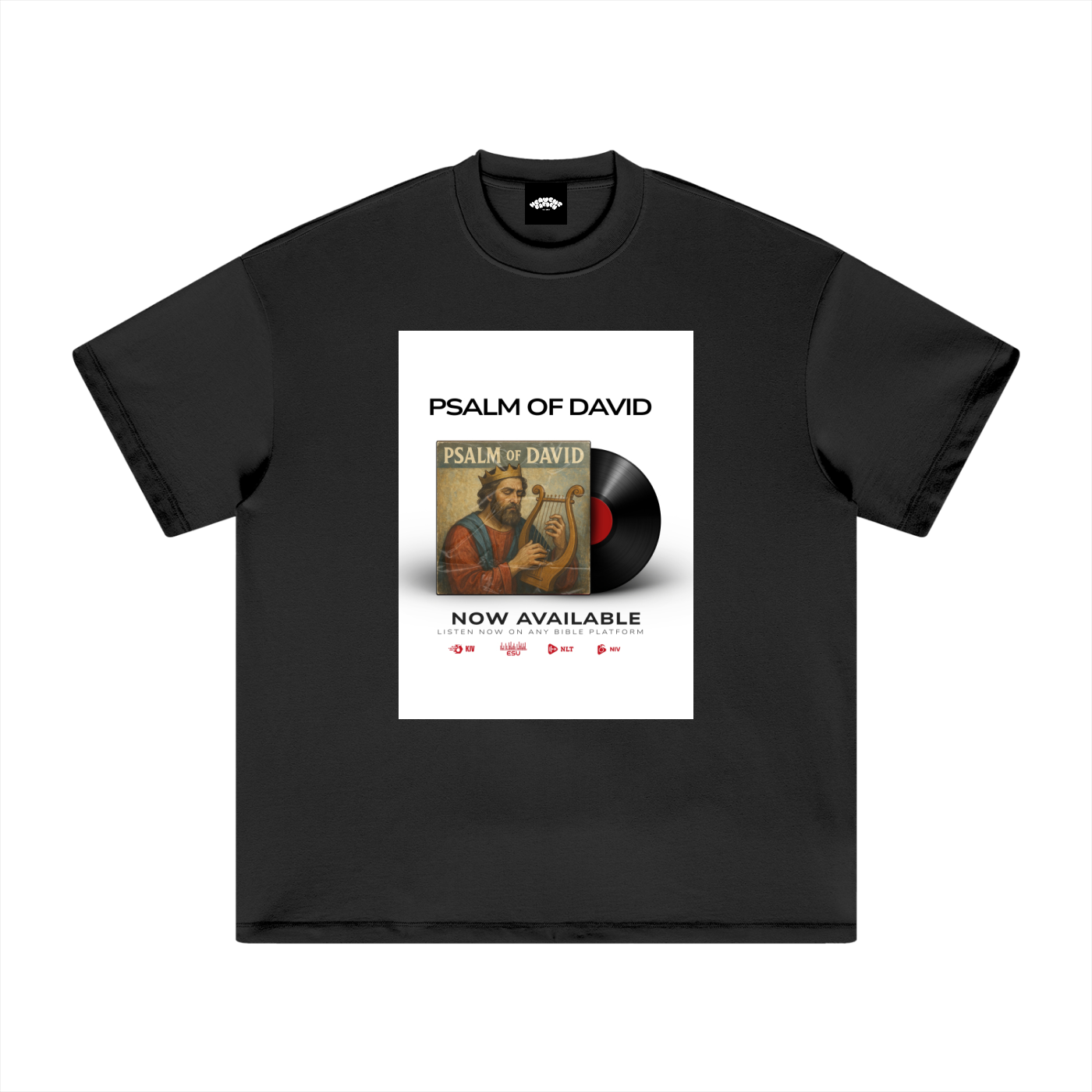 “Psalm of David Heavyweight Vinyl Cover Tee