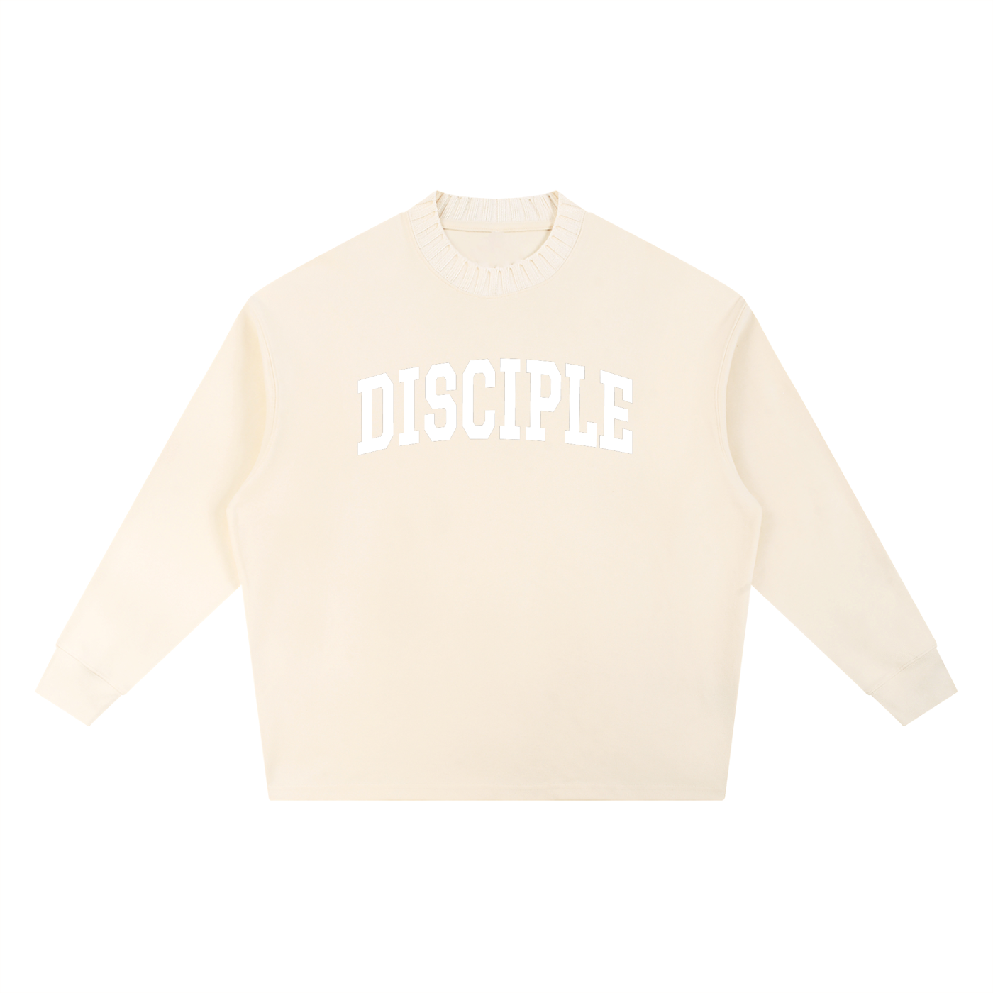 “Disciple” Oversized Knit Crewneck (Black or Apricot)– Heaven’s Garden Edition