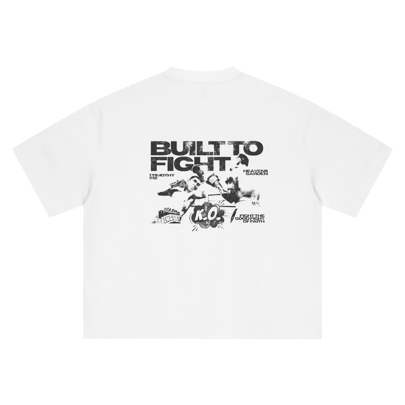 Built to Fight: Heavyweight Boxy Oversized T-Shirt
