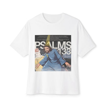 Heavens Garden “Psalms 133” Anointed Unity Tee – Kingdom Drip Edition Unisex Oversized Boxy Tee
