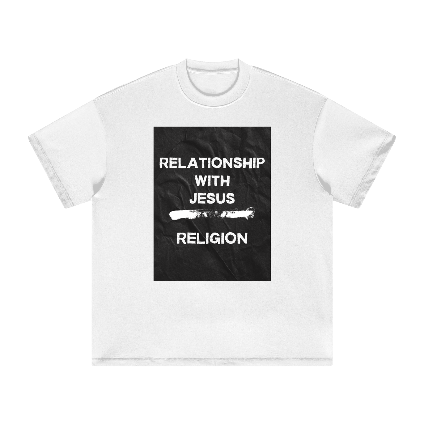 “Relationship Over Religion” Heavyweight Earth Tone T-Shirt