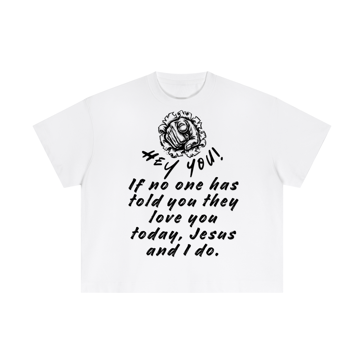 Heaven’s Garden “You are Loved.” Boxy T-shirt (White)