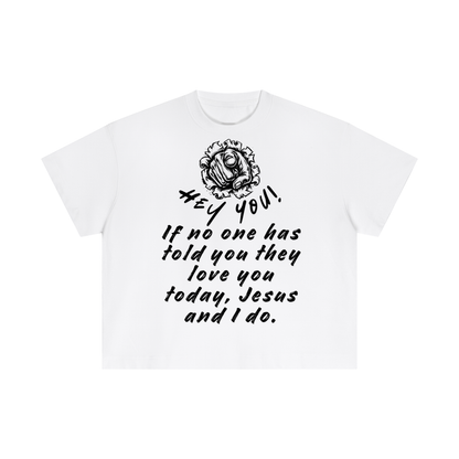 Heaven’s Garden “You are Loved.” Boxy T-shirt (White)