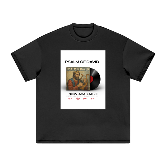 “Psalm of David Heavyweight Vinyl Cover Tee