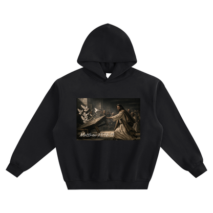 Righteous Zeal – Matthew 21:12–13 Boxy Fleece Hoodie