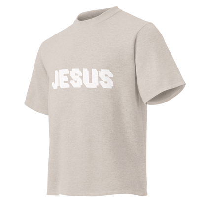 JESUS Pixel Knitted Relaxed Fit T-Shirt