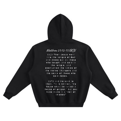 Righteous Zeal – Matthew 21:12–13 Boxy Fleece Hoodie