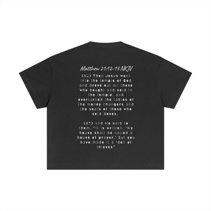 Righteous Zeal – Matthew 21:12–13 Cotton Boxy T-Shirt