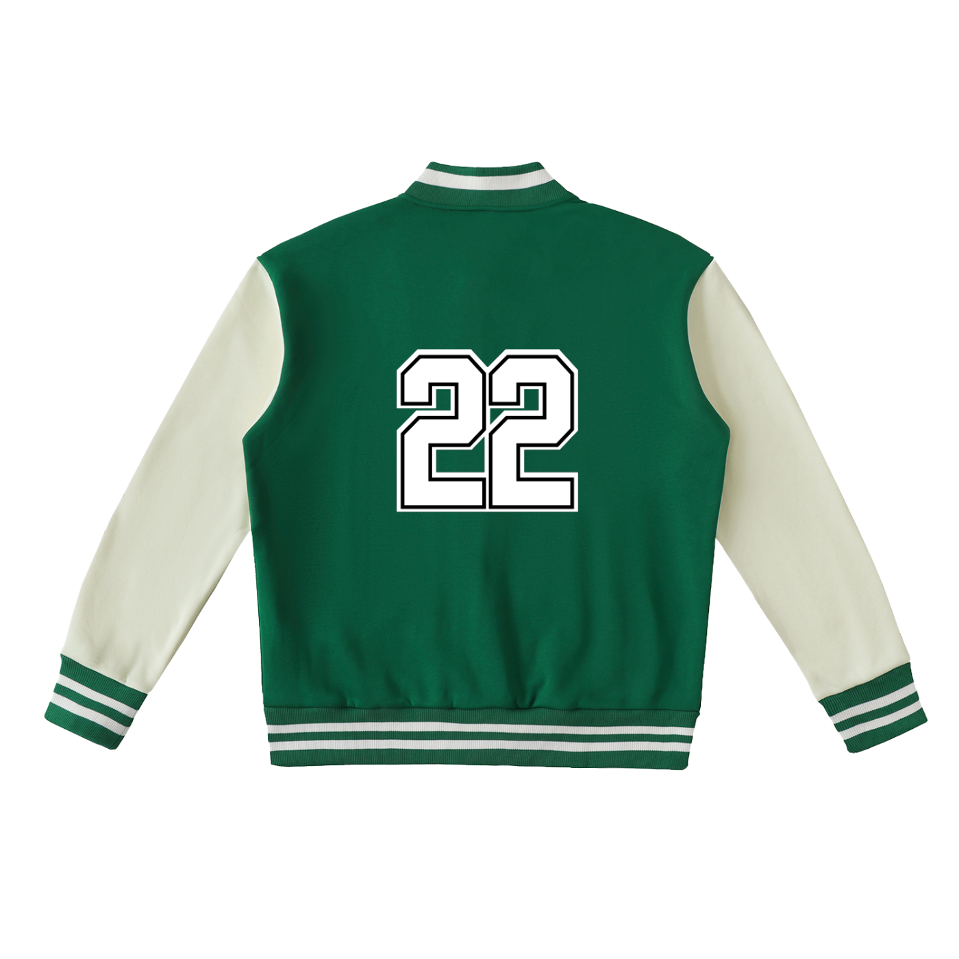 Heavens Garden Two-Tone Fleece Varsity Jacket – “22 Legacy” Edition (Green)