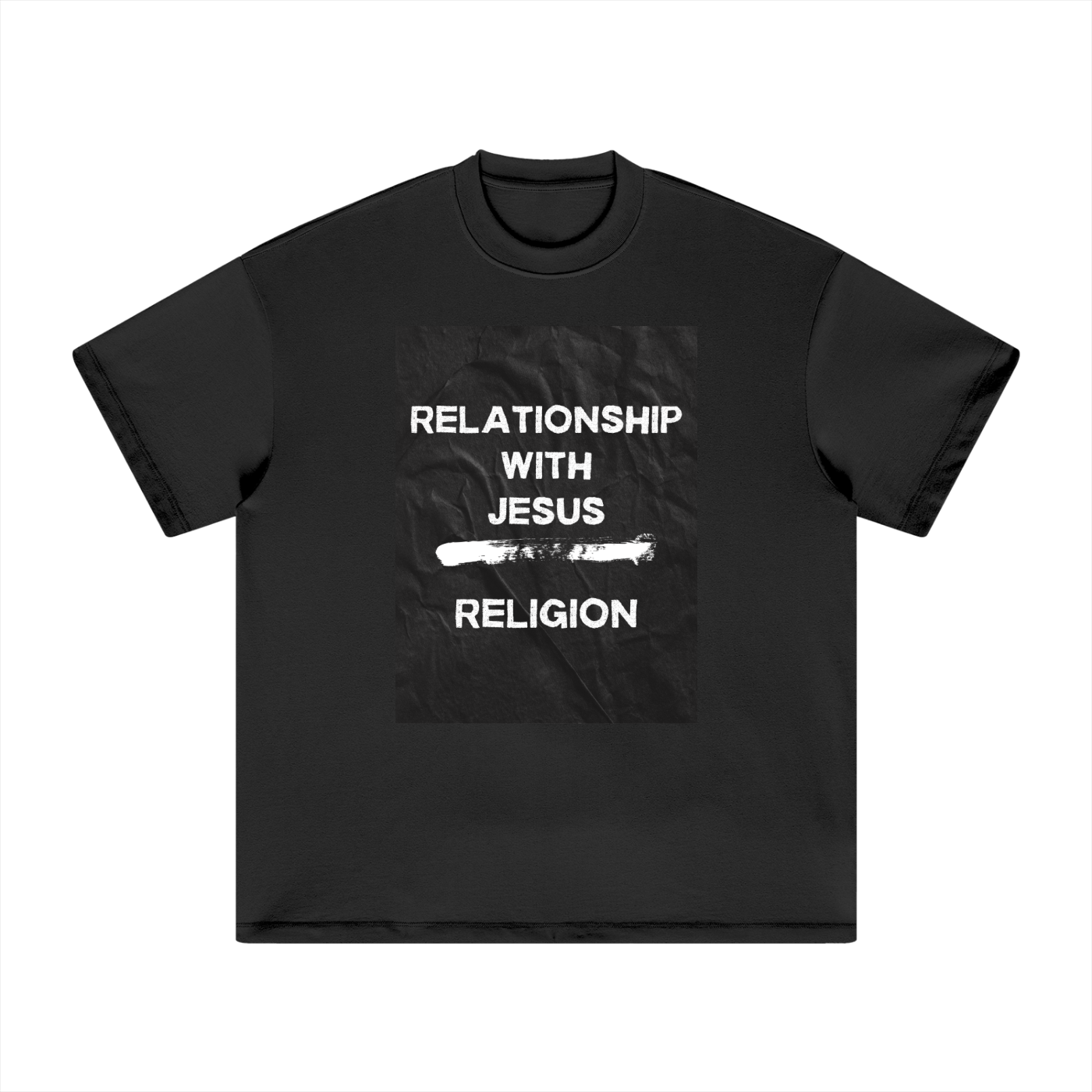 “Relationship Over Religion” Heavyweight Earth Tone T-Shirt