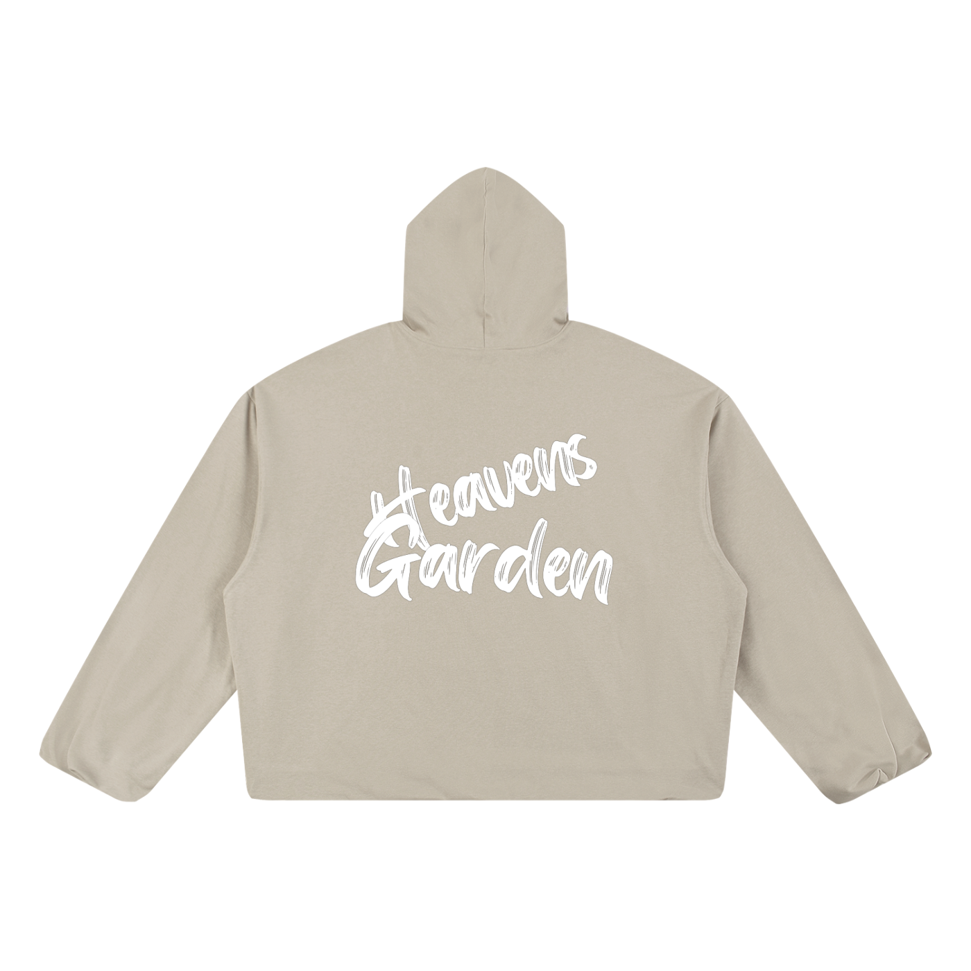The Garden of Peace // Boxy Gather-Hem Hoodie
