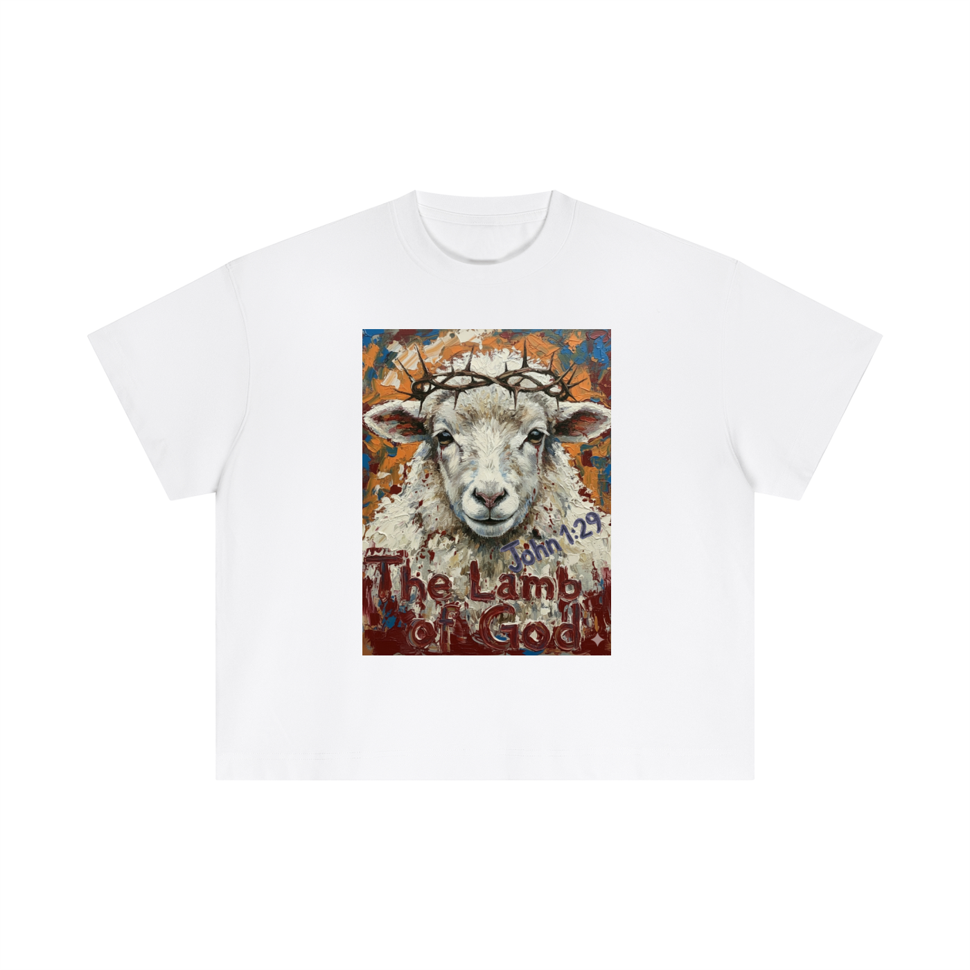 "The Lamb of God" Essential Boxy Graphic Tee
