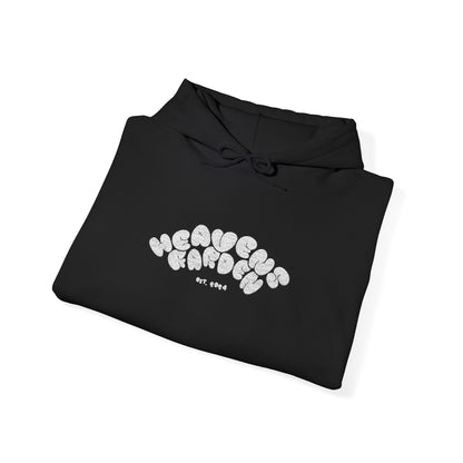 Unisex Heavens Garden Heavy Blend™ Bubble Logo Hoodie – Faith in Bloom Edition