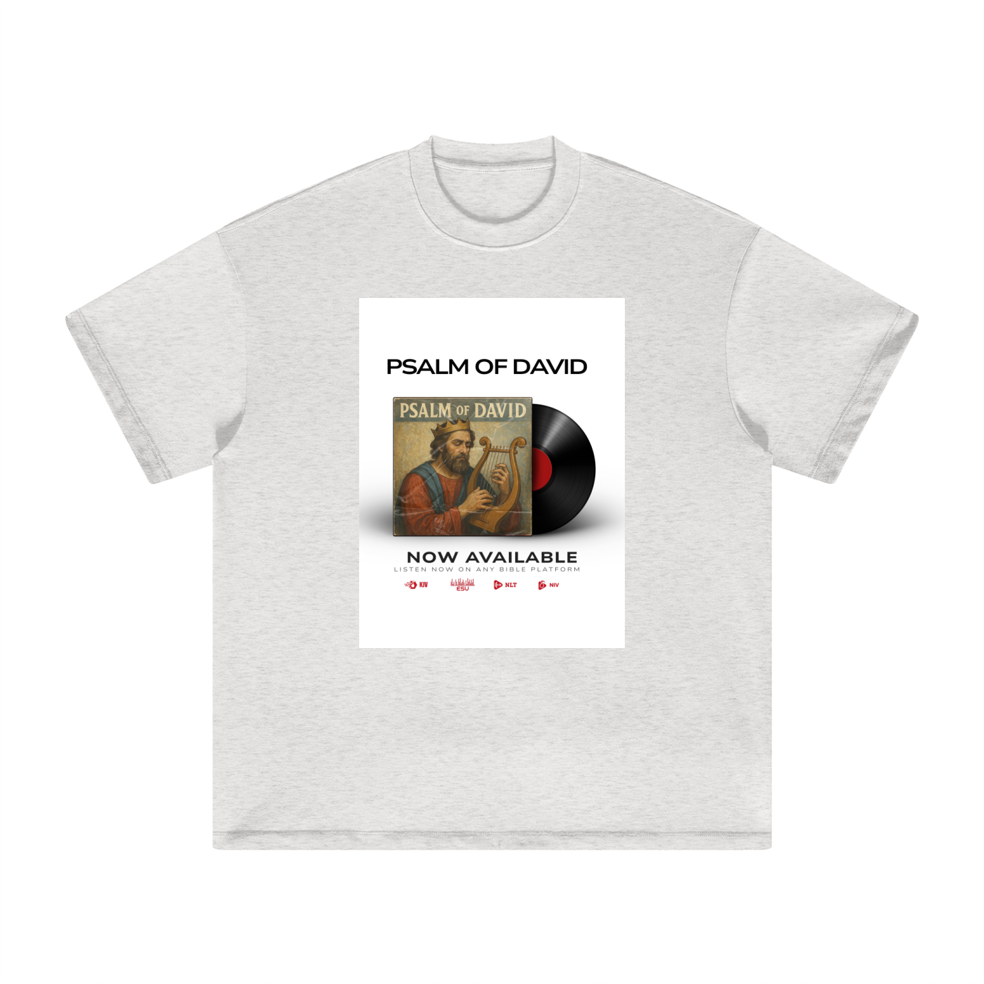 “Psalm of David Heavyweight Vinyl Cover Tee