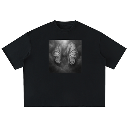 “In God’s Hands” Heavyweight Washed Rolled Hem T-Shirt – Divine Protection Drop