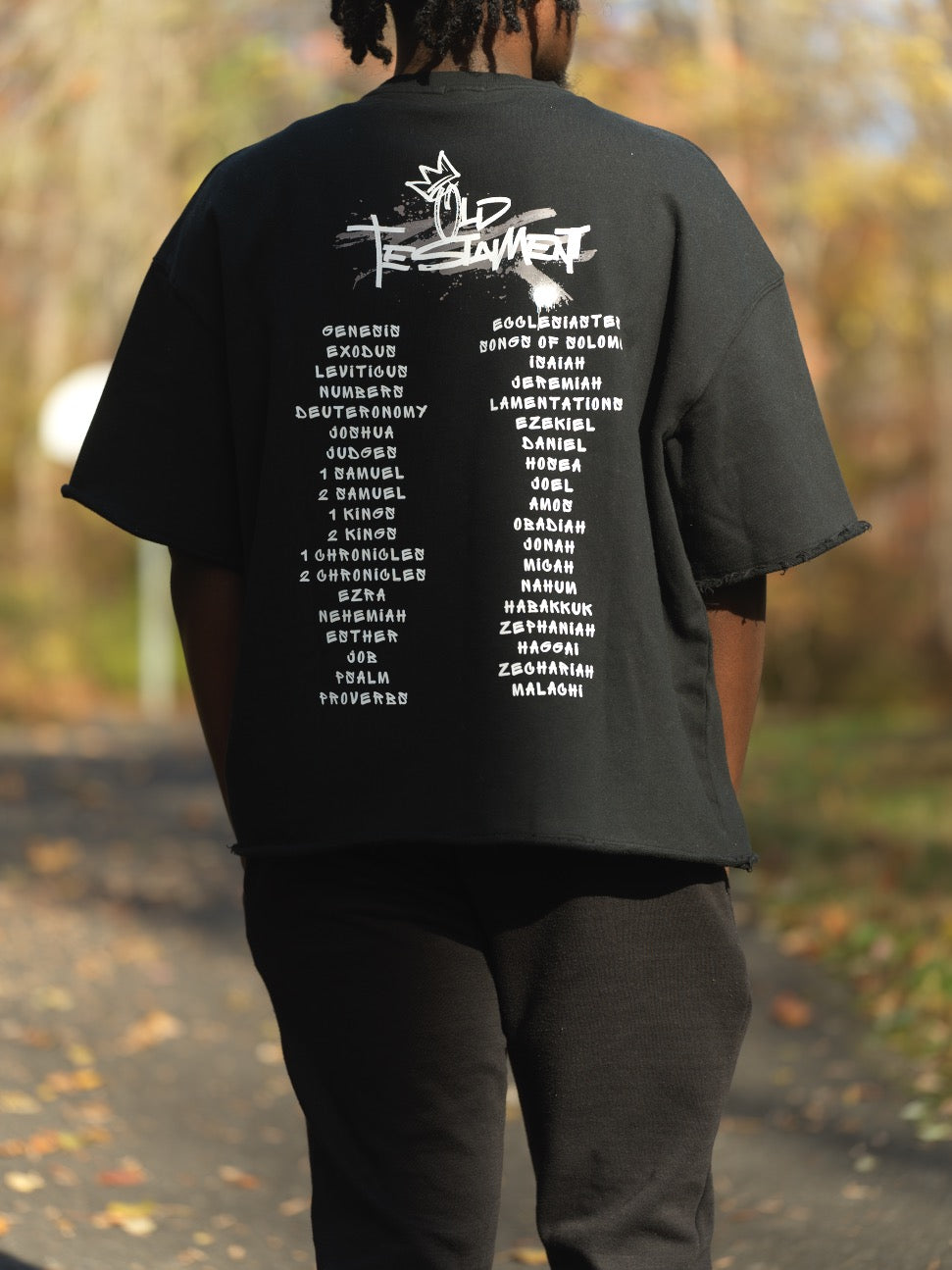 Crown Scripture Washed Rolled Hem Tee –  Old Testament Edition