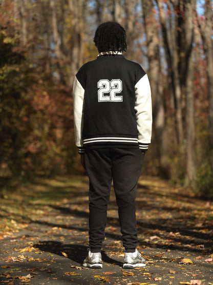 Heavens Garden Two-Tone Fleece Varsity Jacket – “22 Legacy” Edition