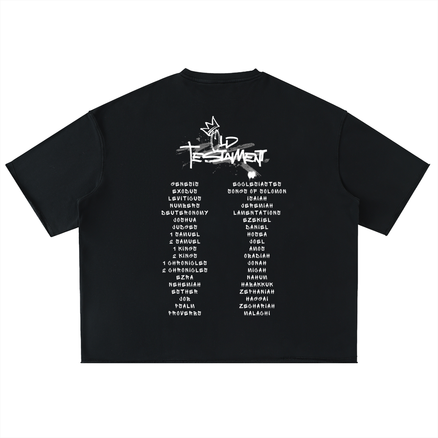 Crown Scripture Washed Rolled Hem Tee –  Old Testament Edition