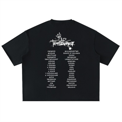 Crown Scripture Washed Rolled Hem Tee –  Old Testament Edition