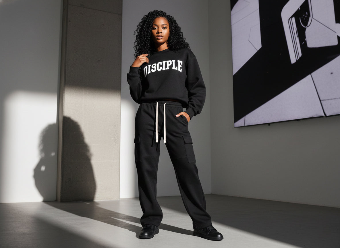 Women’s “Disciple” Fleece Mock-Neck Crew Sweatshirt