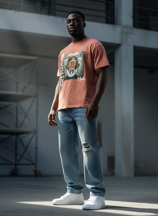 "Revelation 1:14" The Wool & Fire Heavyweight Earth Tone T-Shirt