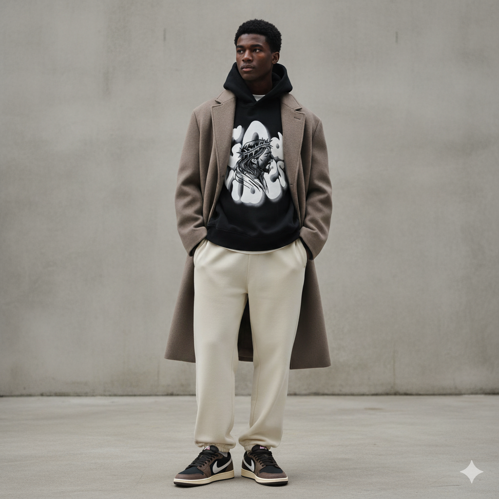 God Vibes Boxy Fleece Hoodie