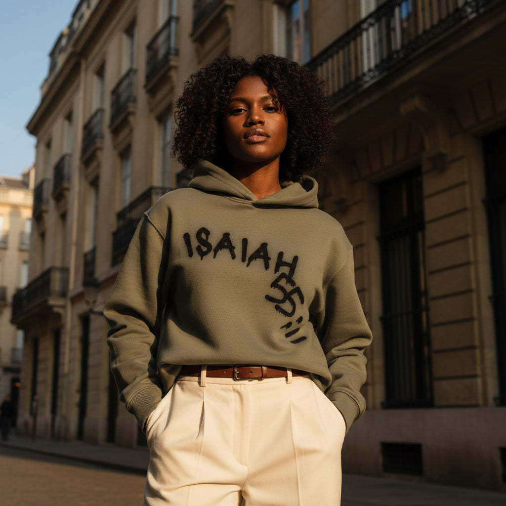 “Isaiah 55:11” Boxy Fleece Hoodie
