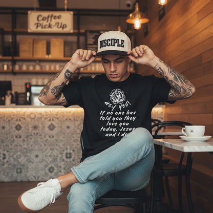 Heaven’s Garden “You are Loved.” Boxy T-shirt (Black)