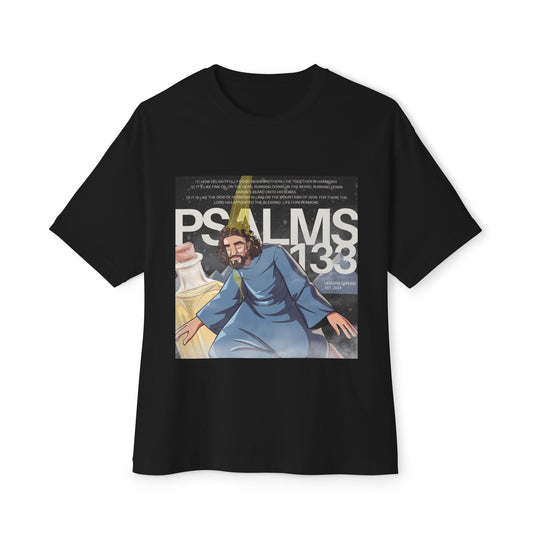 Heavens Garden “Psalms 133” Anointed Unity Tee – Kingdom Drip Edition Unisex Oversized Boxy Tee