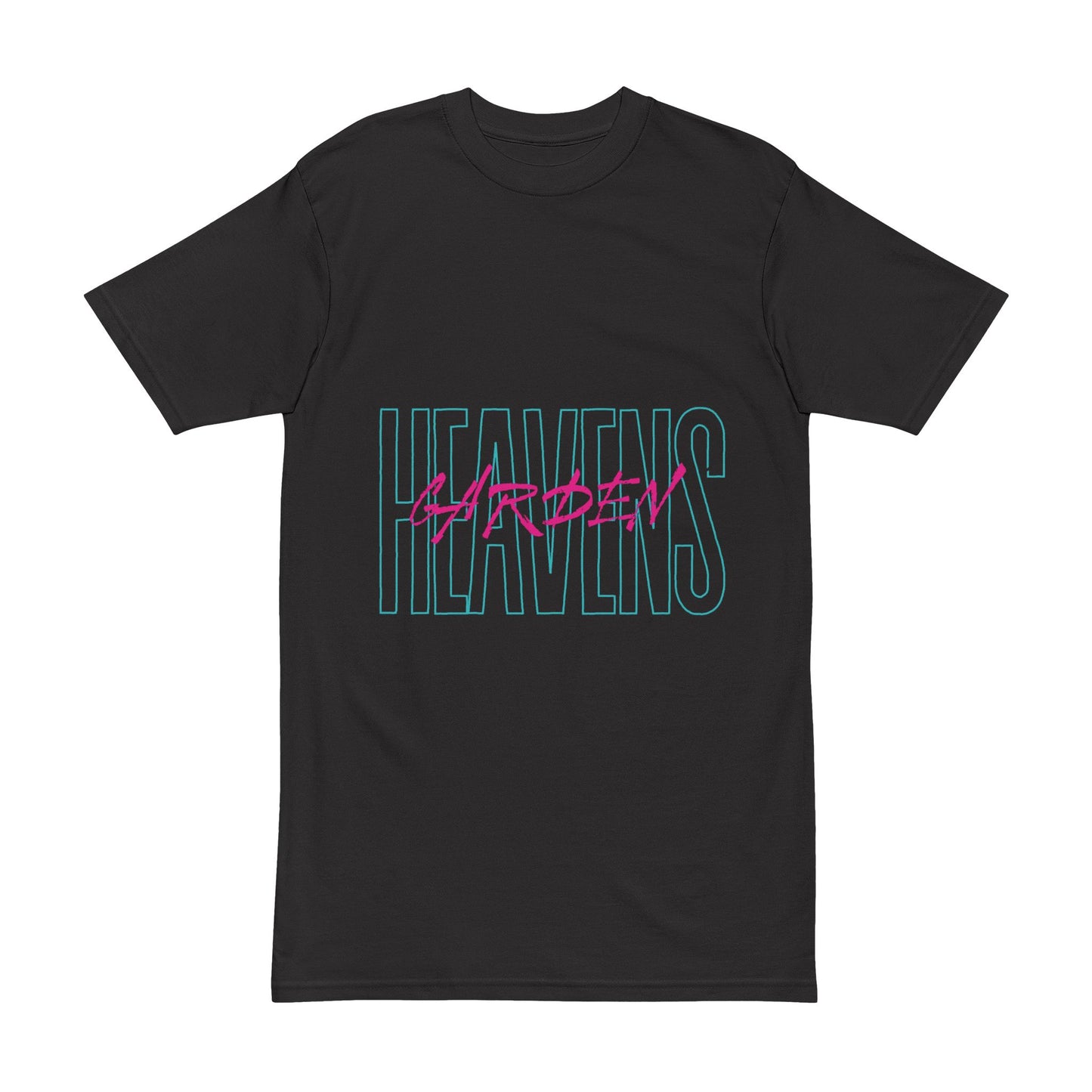 Heavens Garden Retro Neon Tee – Bold Faith Edition Men's Heavyweight Tee