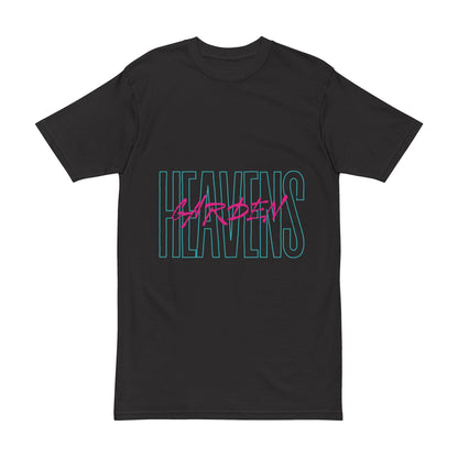 Heavens Garden Retro Neon Tee – Bold Faith Edition Men's Heavyweight Tee