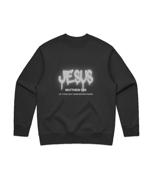JESUS Graffiti Matthew 5:16 Heavyweight Sweatshirt