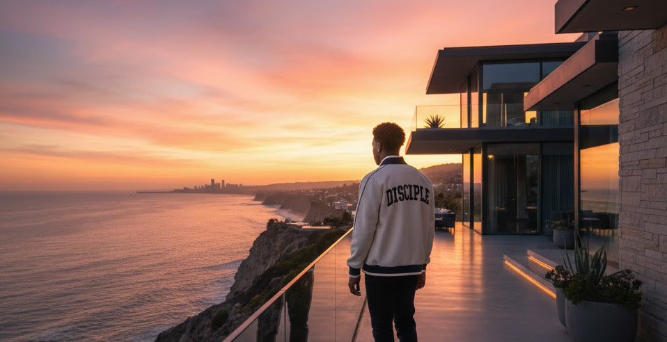 HG Disciple Color Block Zip Track Jacket (Mild Apricot)