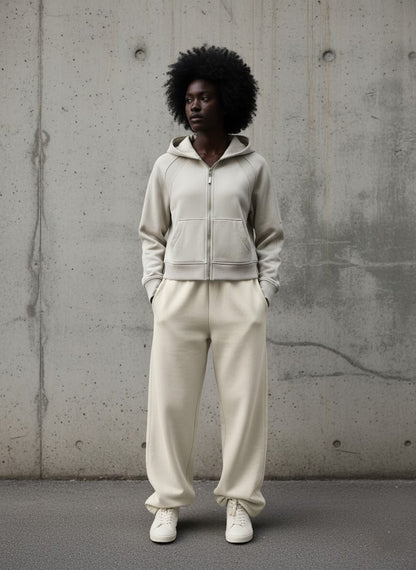 “Trust God With Your Life” Cropped Zip-Through Hoodie