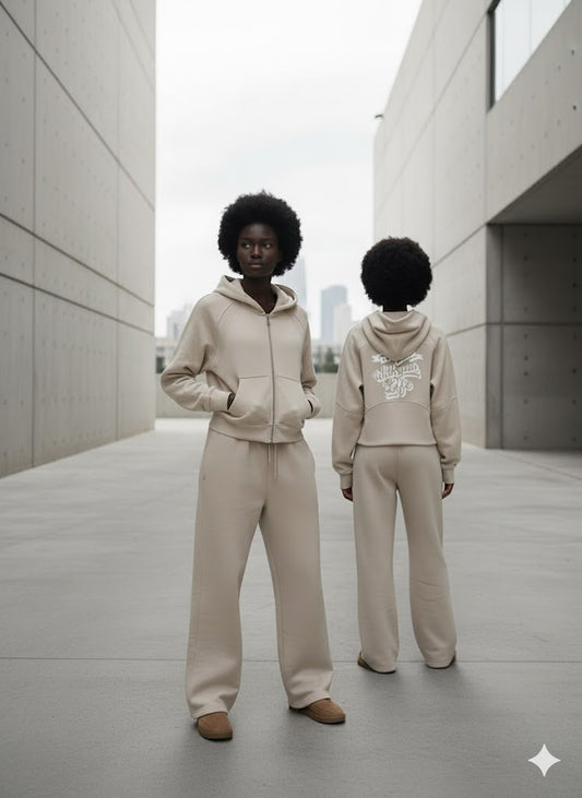 “Trust God With Your Life” Cropped Zip-Through Hoodie