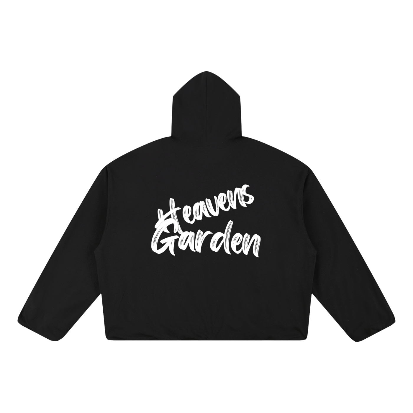 The Garden of Peace // Boxy Gather-Hem Hoodie