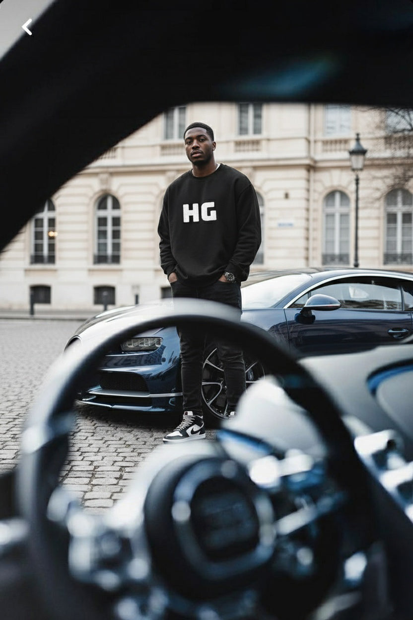 Heaven's Garden Unisex Embroidered “HG Bold Block” Crewneck Sweatshirt