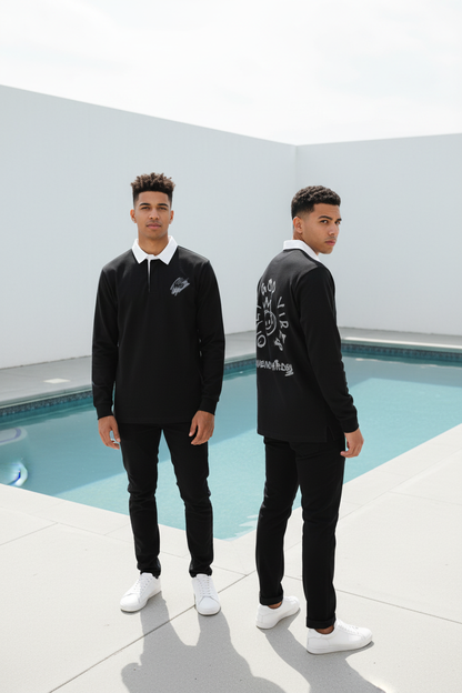 “Only God Vibes” Long Sleeve Rugby Jersey – Heavens Garden Edition