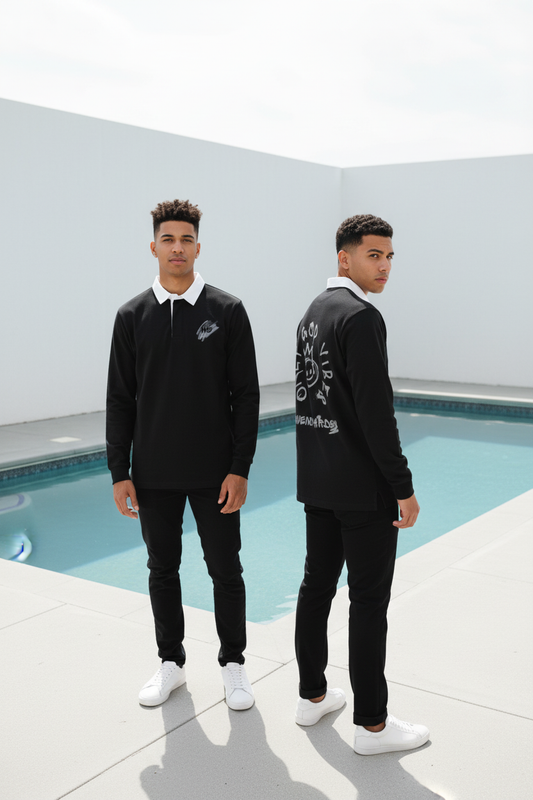 “Only God Vibes” Long Sleeve Rugby Jersey – Heavens Garden Edition